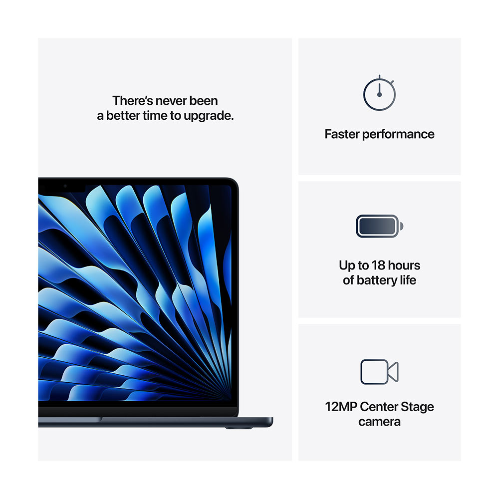Apple MacBook Air (13-inch, M4 Chip, 2025) MC6C4PP/A Midnight