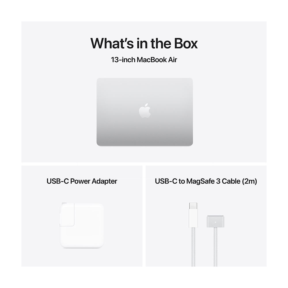 Apple MacBook Air 13inch 本体(箱、充電器付き) Apple MacBook Air (13-inch, M4 Chip, 2025) MC654PP/A Silver Laptop