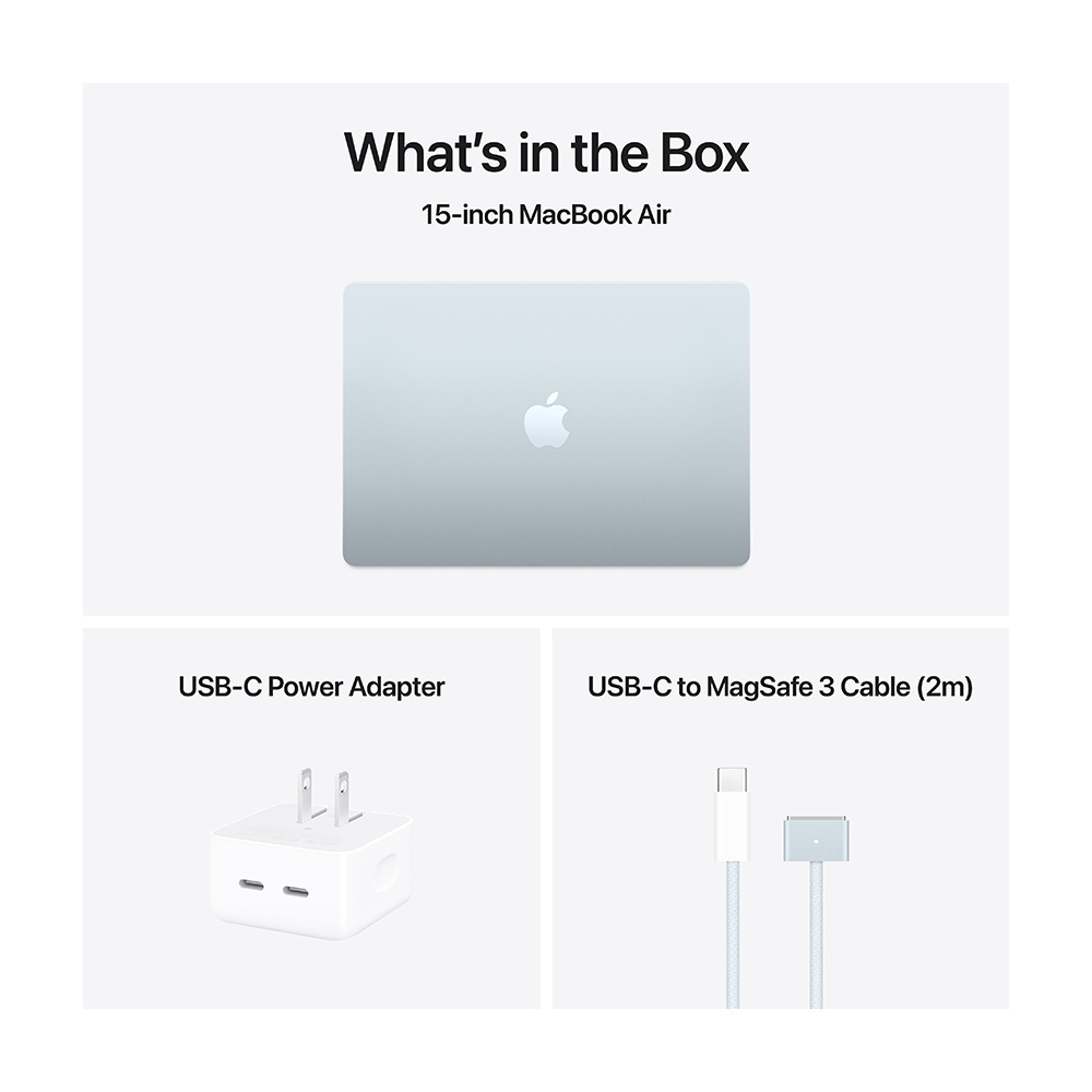 Apple MacBook Air (15-inch, M4 Chip, 2025) MC7A4PP/A Sky Blue