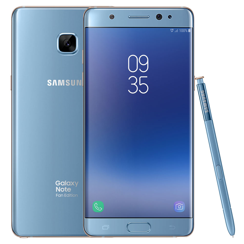 Samsung Galaxy Note FE Blue Coral Smartphone | Mobile | Abenson.com