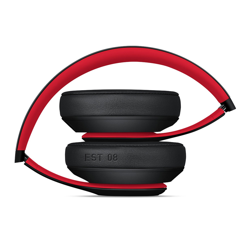 Beats Studio3 Wireless Over-Ear Headphones - Defiant Black-Red
