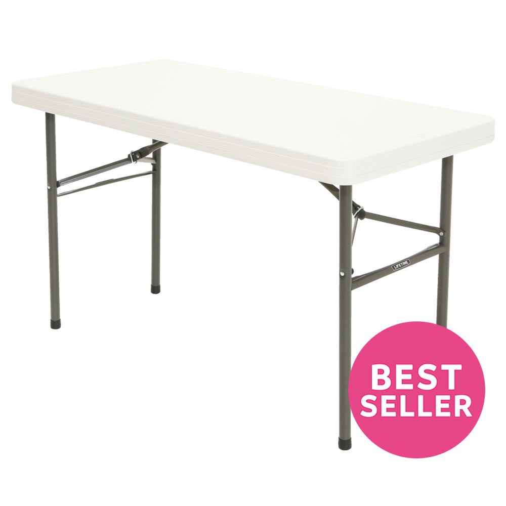 Lifetime 4ft store folding table