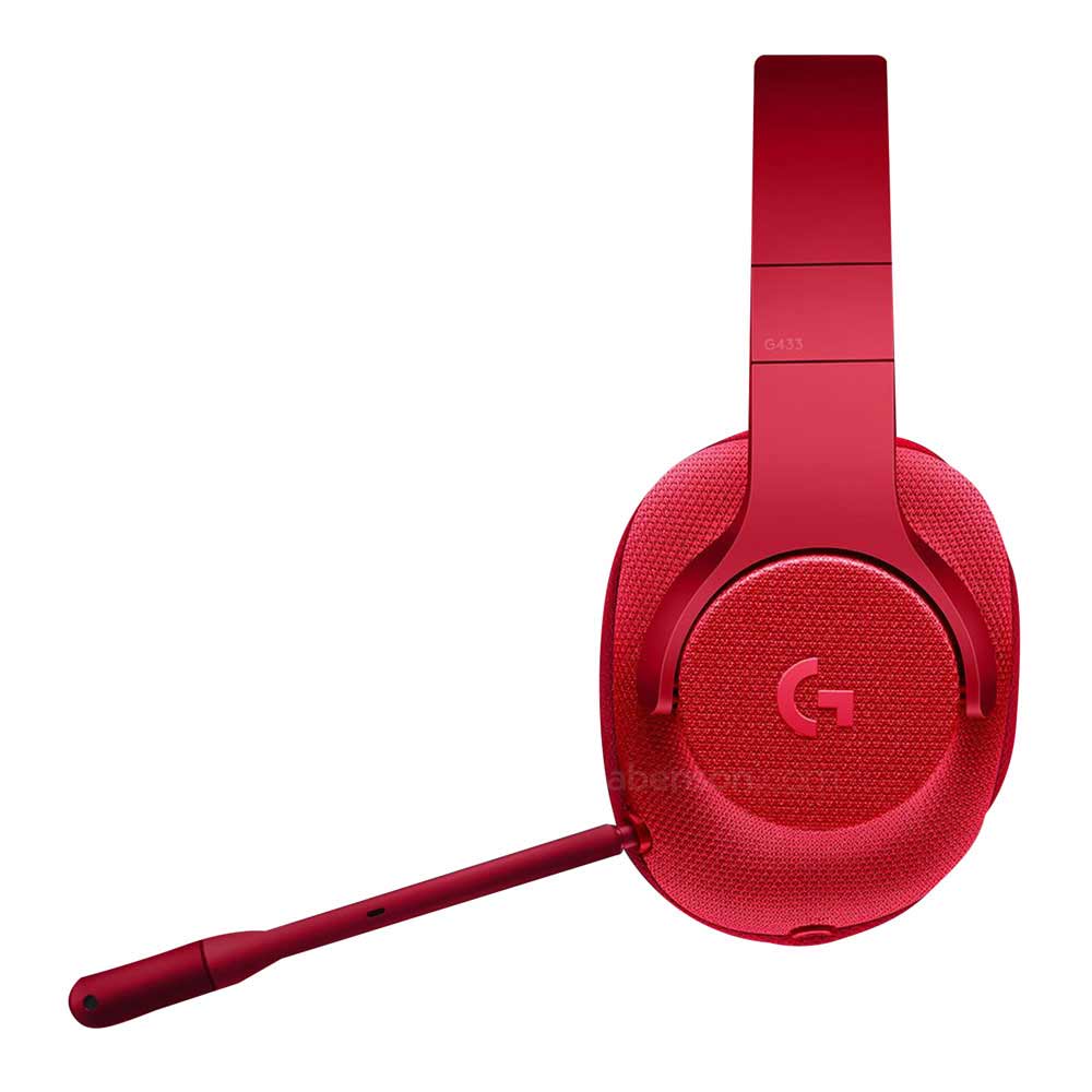 Logitech G433 Red Gaming Headset Gaming Computers and