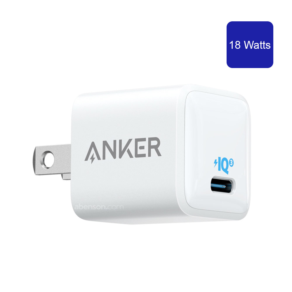 Anker PowerPort III Nano 18W White USB-C Charger Adapter Mobile