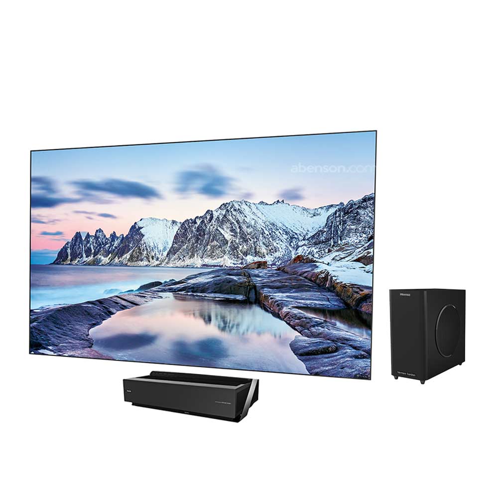  Hisense 100L10E 100-Inch 4K UHD Smart Laser Projector TV with  Screen and 2.1 Audio System (2019) : Everything Else