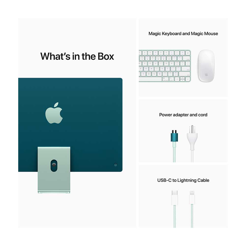 Apple iMac (4.5K Retina, 24-inch, 2021) MJV83PP/A Green Desktop
