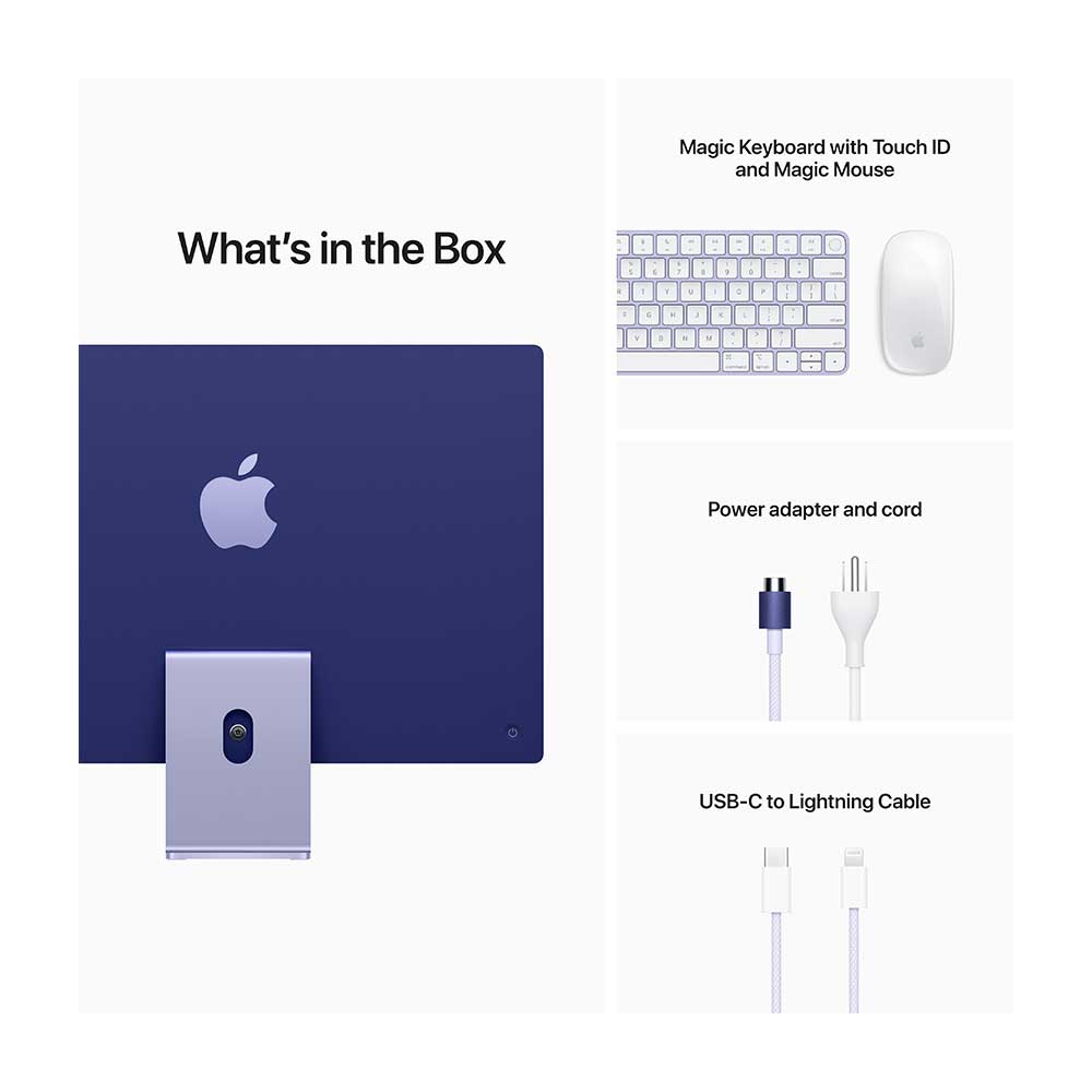 Apple iMac (4.5K Retina, 24-inch, 2021) Z131 Purple Desktop