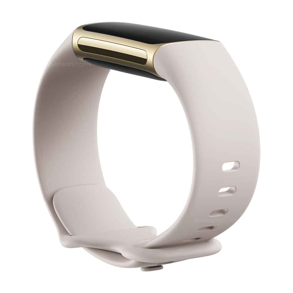Fitbit CHARGE5 LUNAR WHITE もの凄く ✩今なら替バンド付