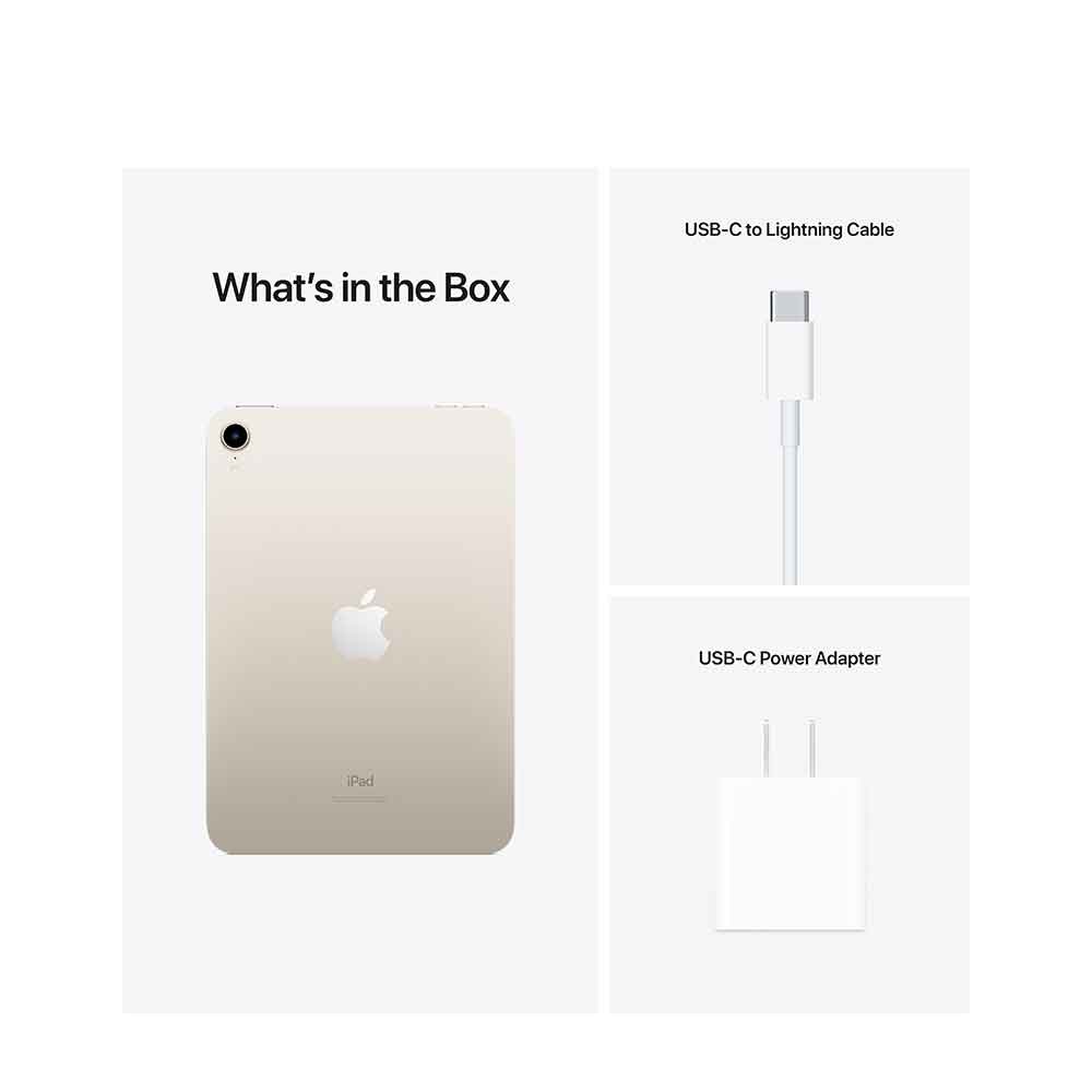 Apple iPad Mini (6th Gen) Wi-Fi 256GB Starlight Tablet | Mobile