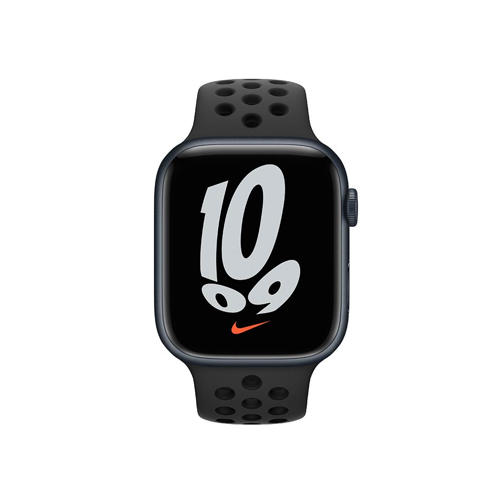 Apple Watch Nike Series 7 GPS Midnight 45mm Aluminum Case with Apple Watch Nike Series 7 GPS Midnight 45mm Aluminum Case with