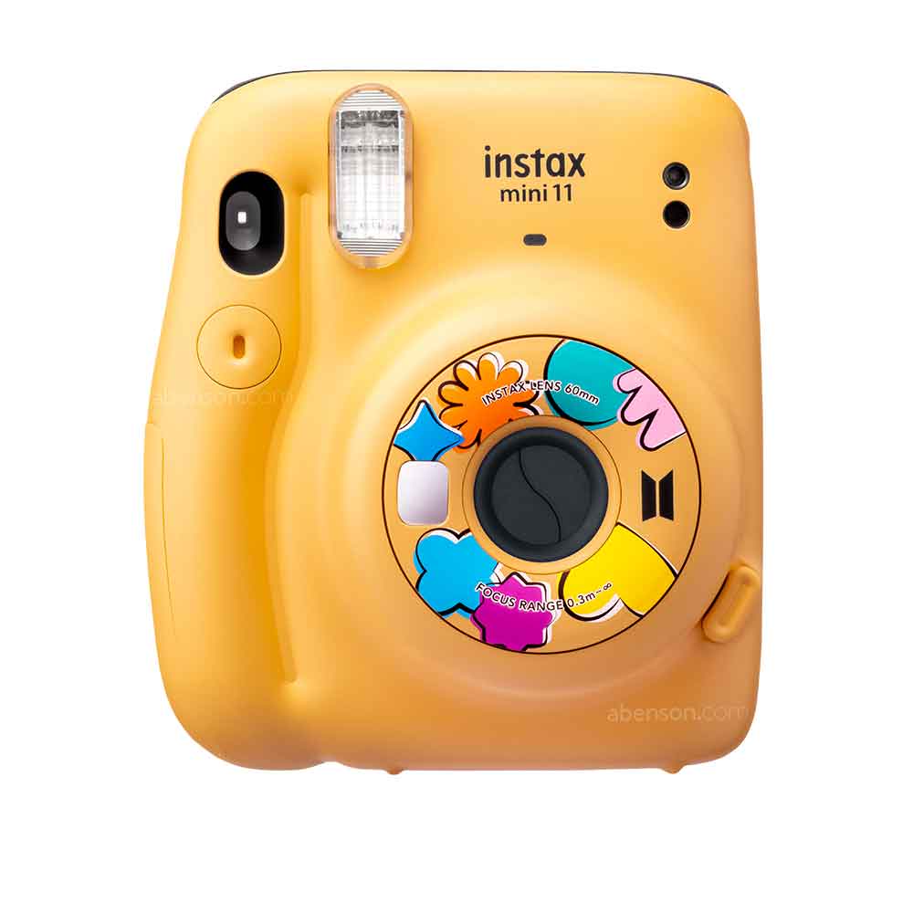 BTS Butter instax mini 11 カメラ + フィルム5パック Fujifilm instax mini 11 BTS Butter Version Yellow Instant Camera