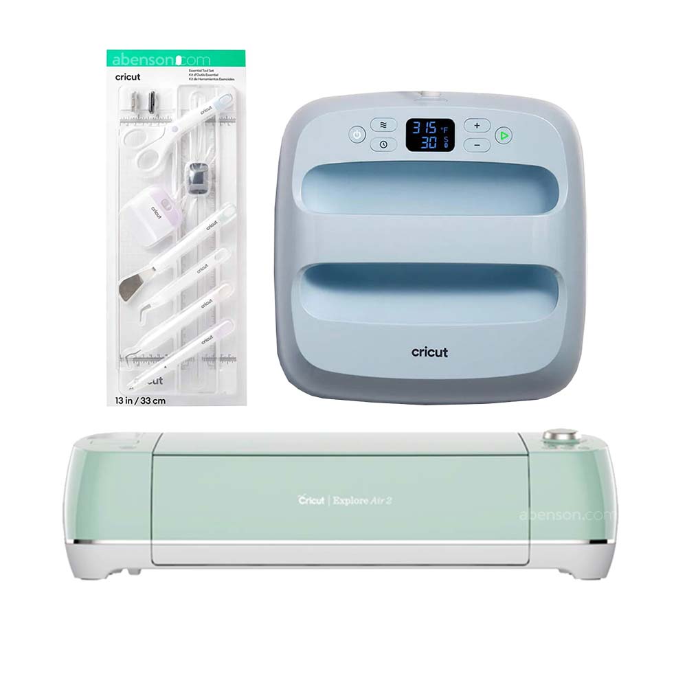 Cricut Explore Air Mint EasyPress Essential Tool Set 12