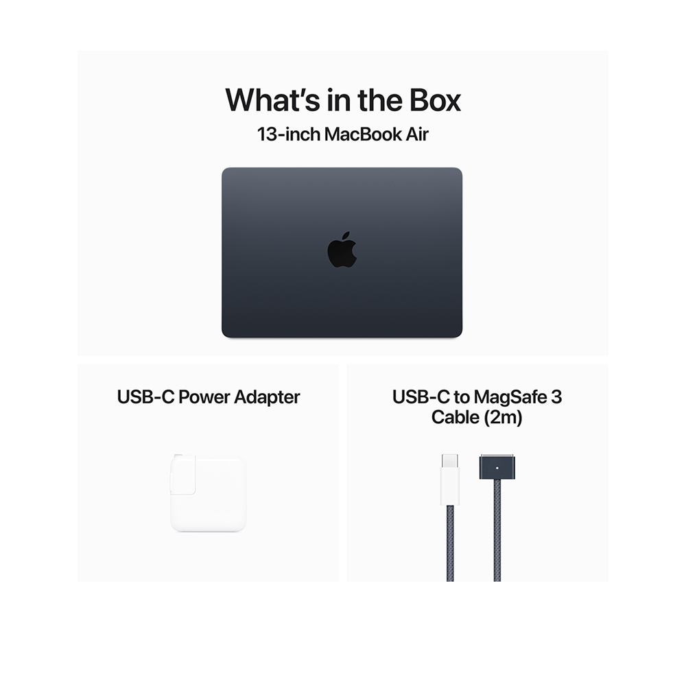 Apple MacBook Air (13-inch, M3 Chip, 2024) MC8K4PP/A Midnight