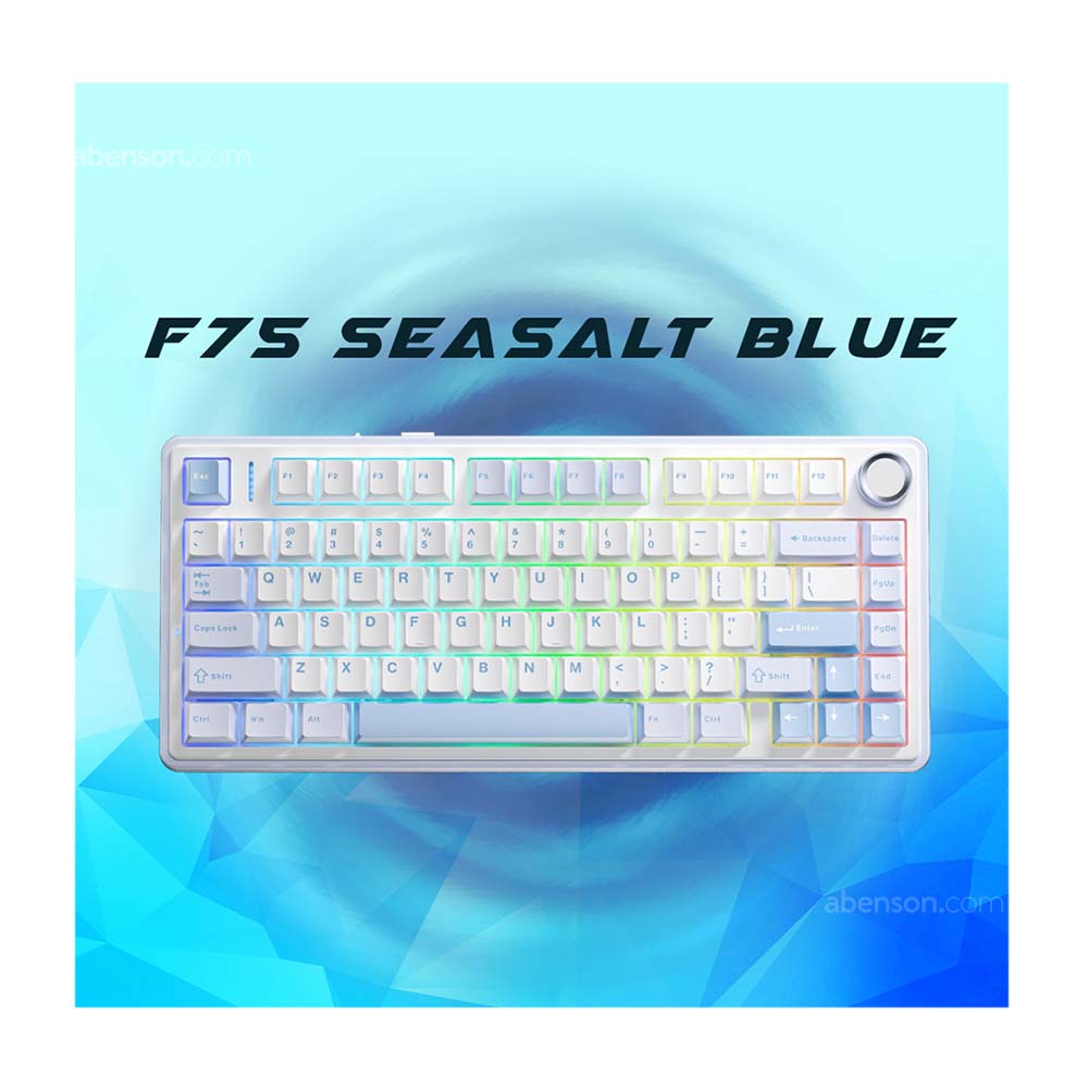 Aula F75 Seasalt Blue Mechanical Keyboard | PC Components
