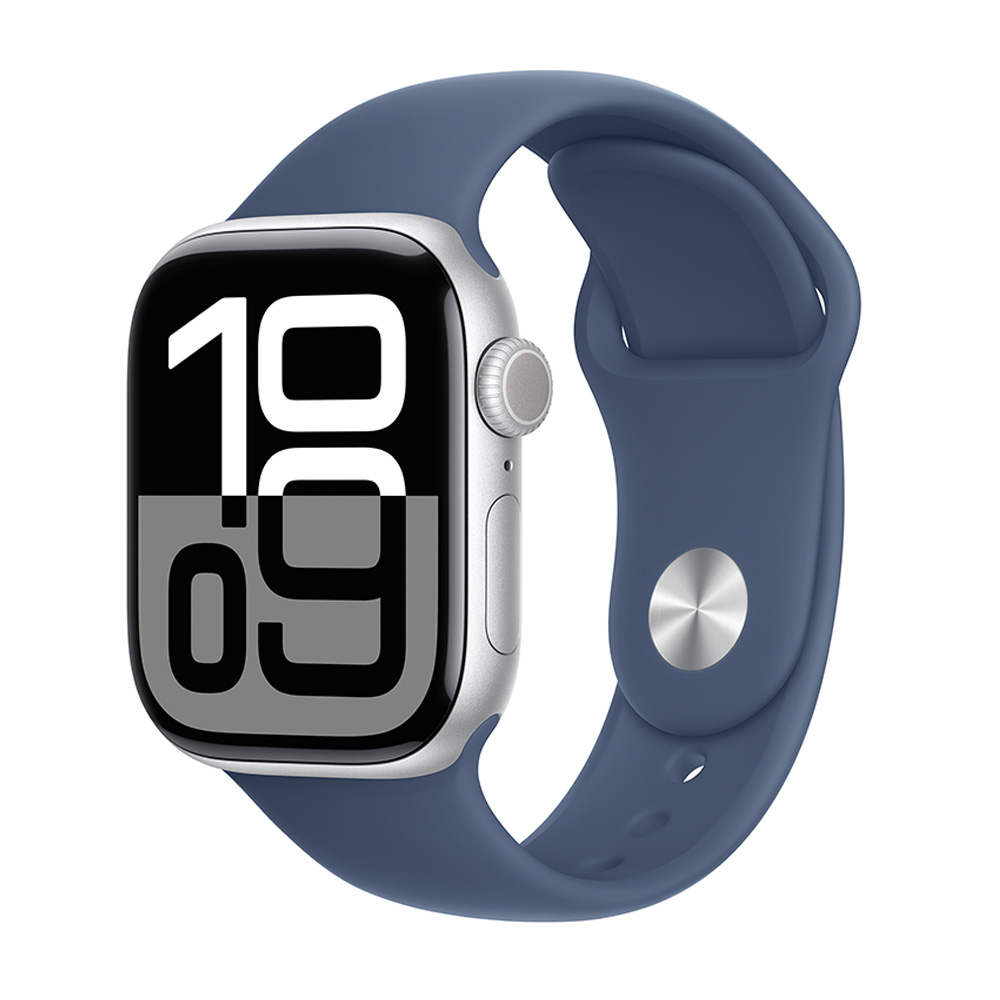 Apple Watch Series 10 GPS Silver 46mm Aluminum Case with Denim
