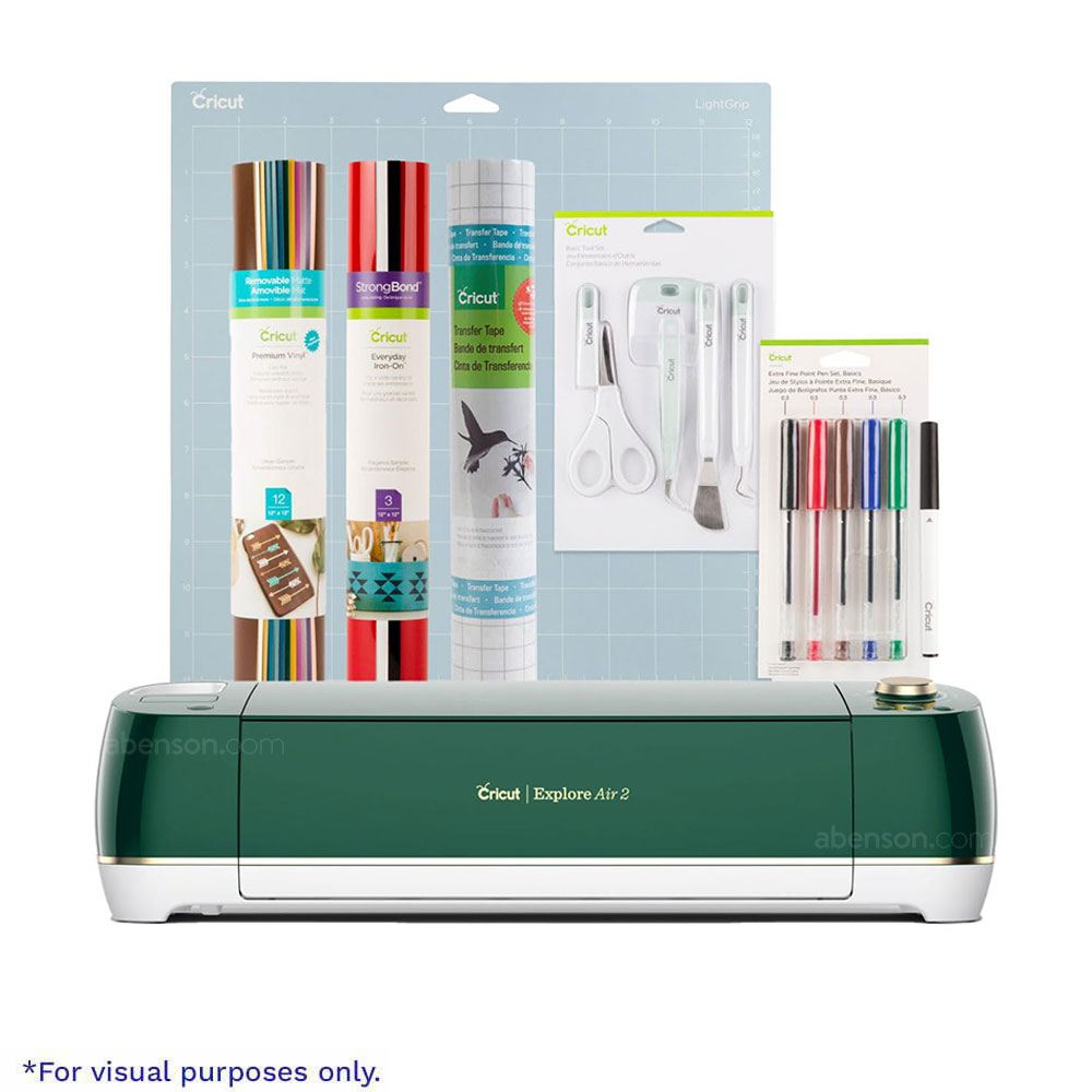 Cricut Explore Air Emerald Essentials Bundle Print, Scan