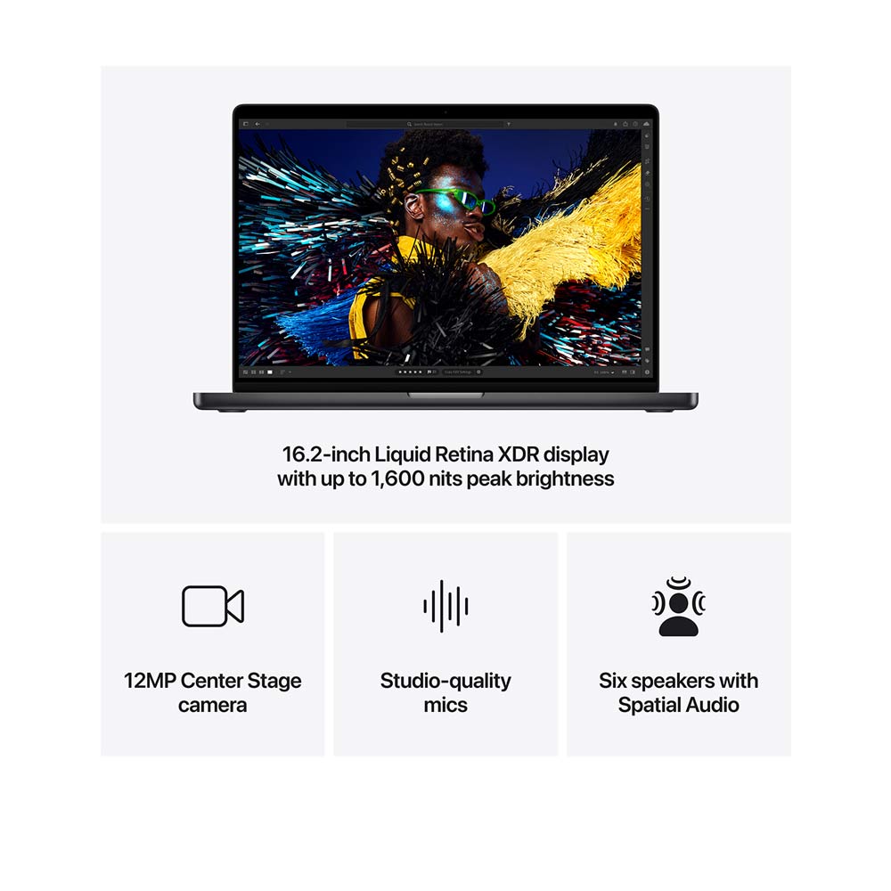 Apple MacBook Pro (16-inch, M4 Pro Chip, 2024) MX2Y3 Space Black