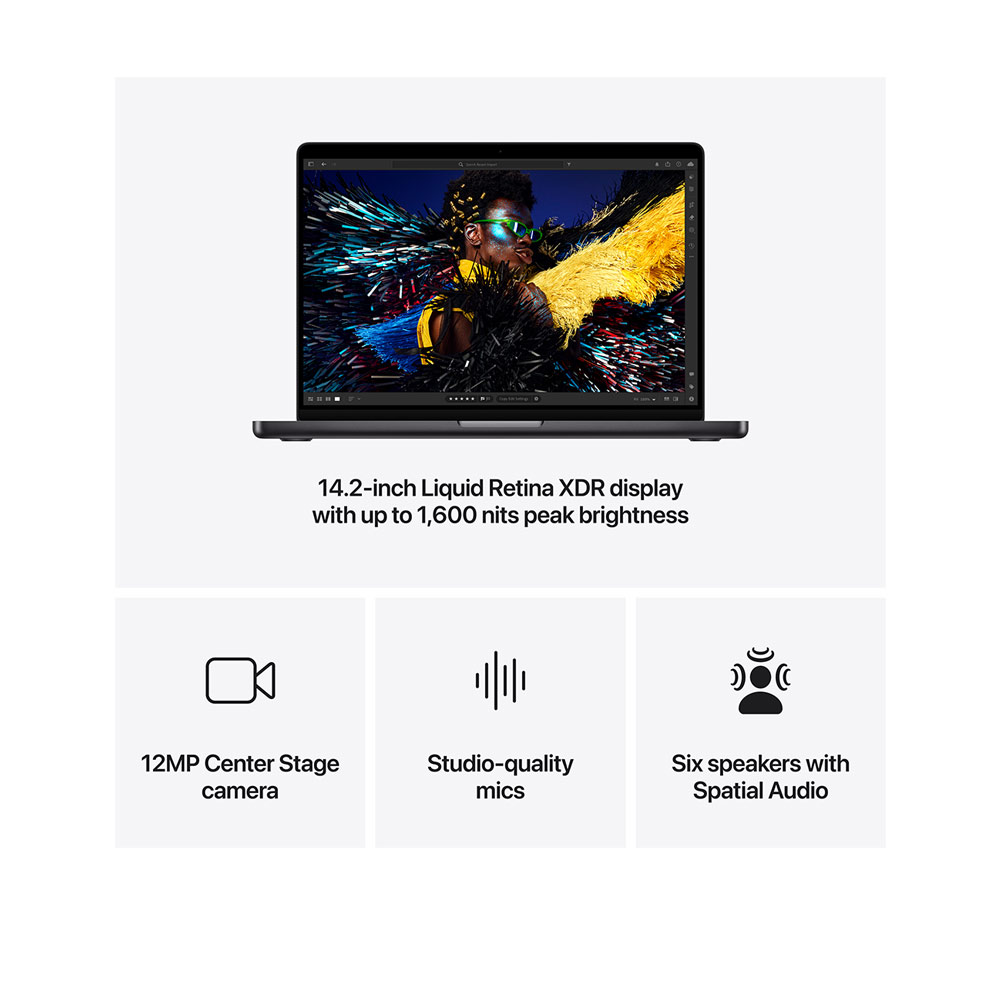 Apple MacBook Pro (14-inch, M4 Pro Chip, 2024) MX2H3 Space Black