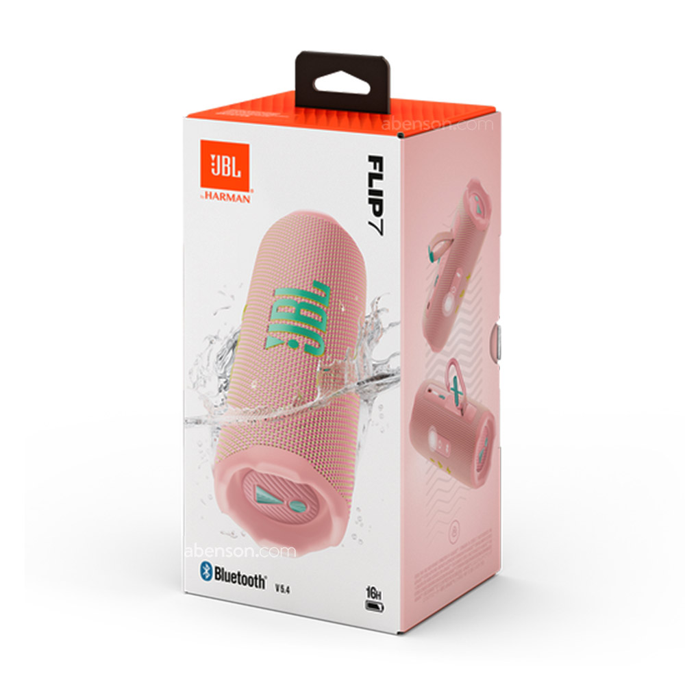 JBL Flip 7 Pink Portable Bluetooth Speaker | Home Entertainment