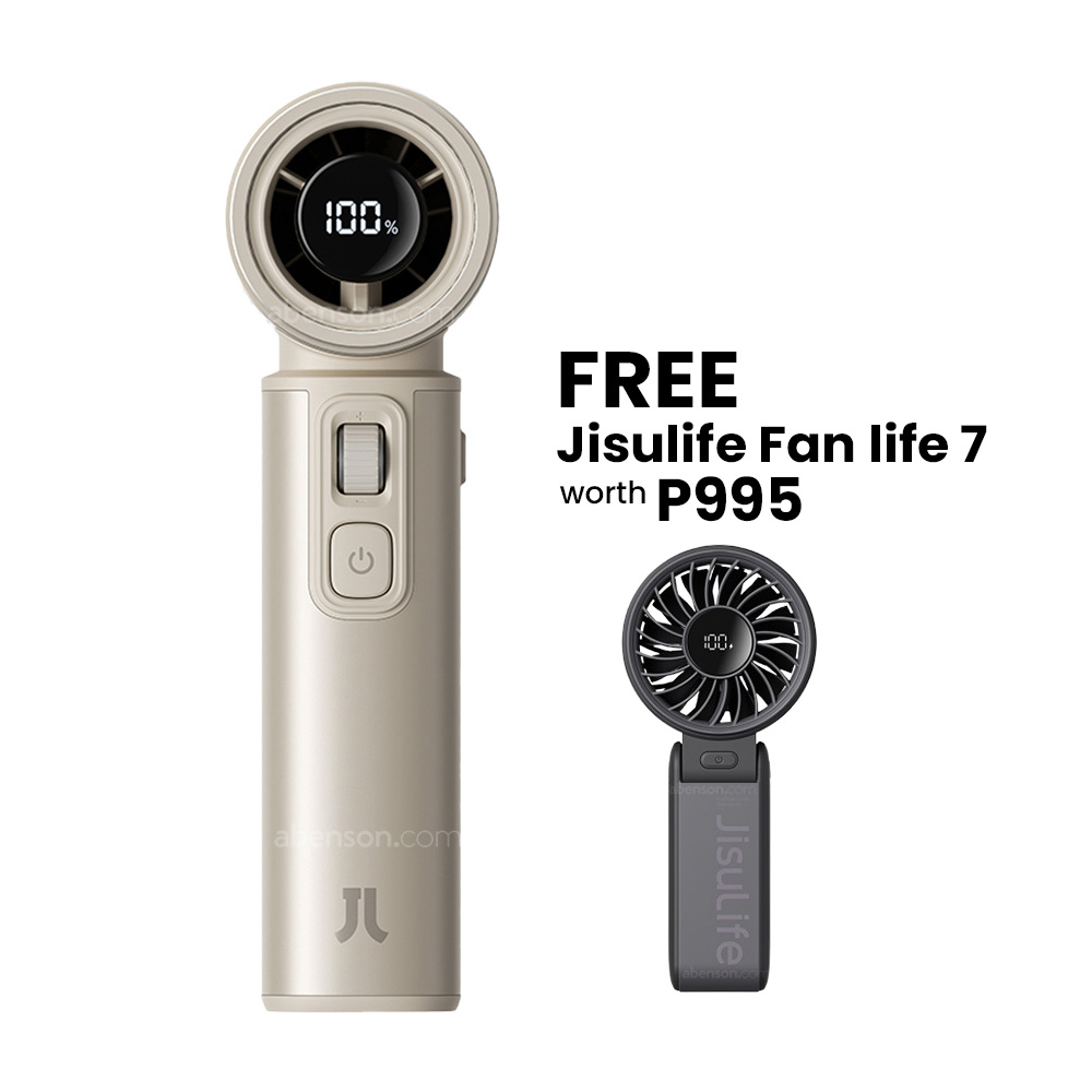 JisuLife Handheld Fan Ultra2, 9000mAh, Brown | Electric Fans and