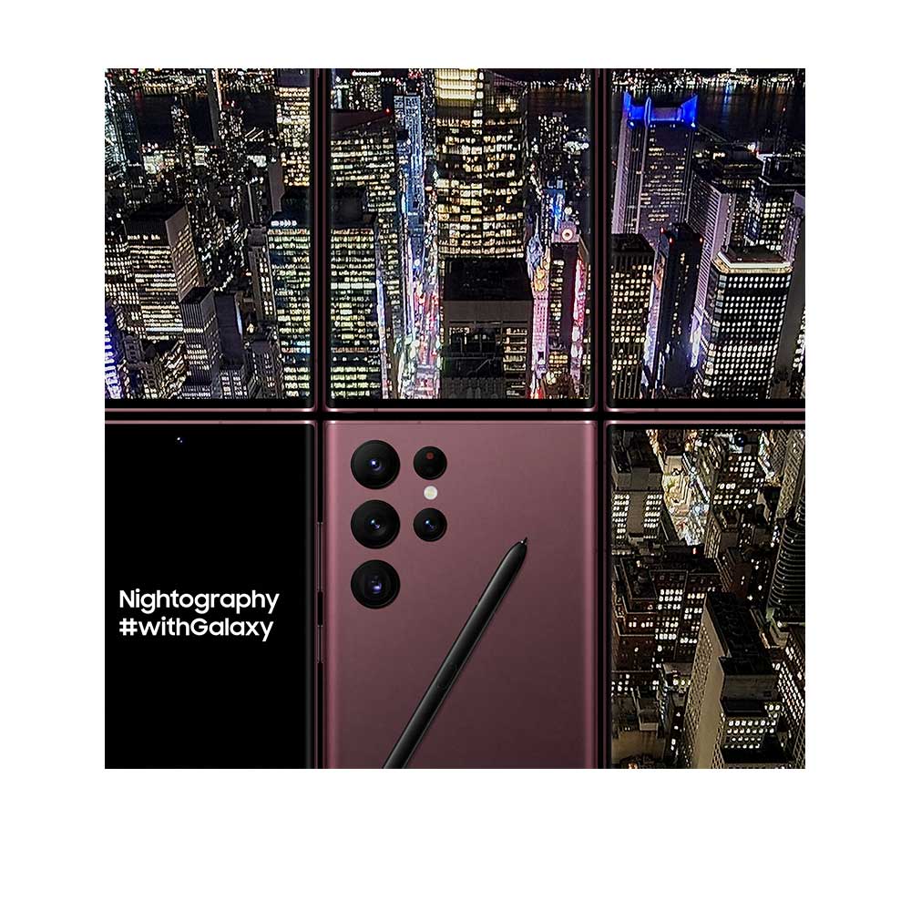Samsung Galaxy S22 Ultra (12GB + 512GB) Burgundy Smartphone