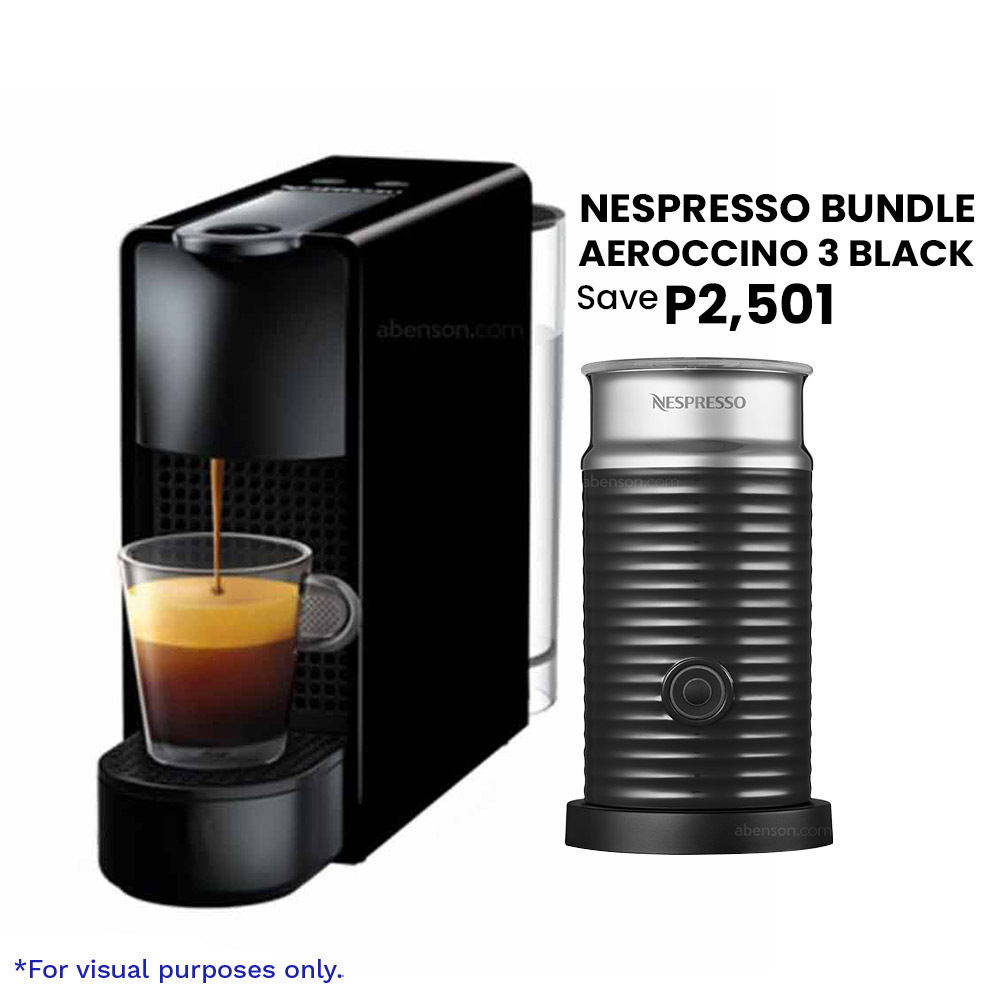 Nespresso Essenza Mini Black + Aeroccino 3 Black Bundle | Food and