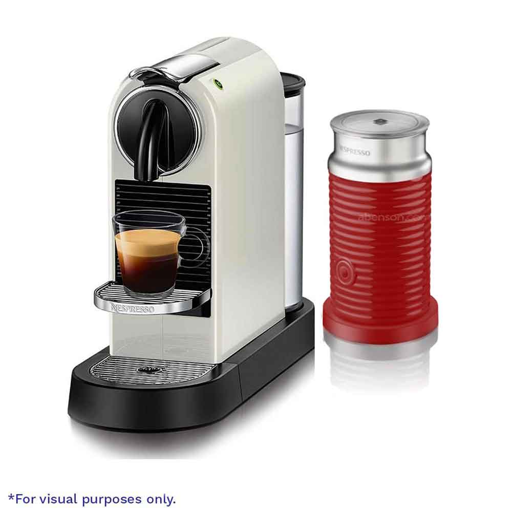 Nespresso Citiz White + Aeroccino 3 Red Bundle | Food and Beverage