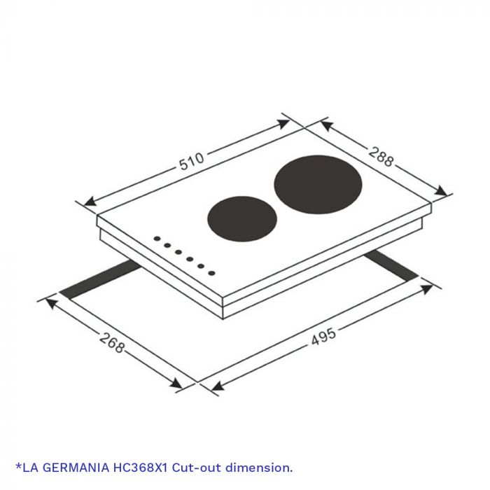 La Germania HC-368X1 Built-in Hob Cooktop | Home Appliance