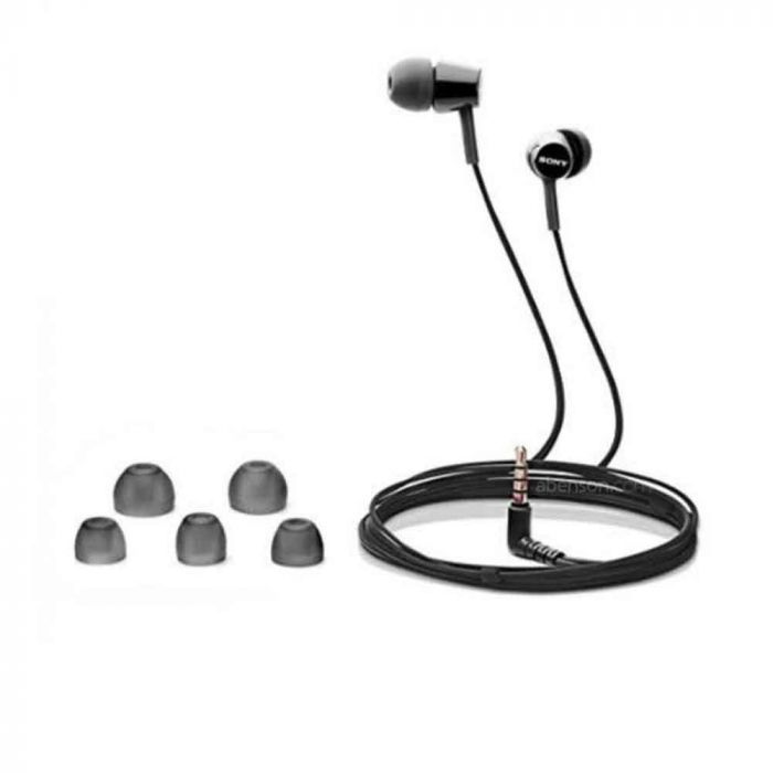  Sony MDREX155AP in-Ear Earbud Headphones/Headset with mic for  Phone Call, Black (MDR-EX155AP/B) : Electronics