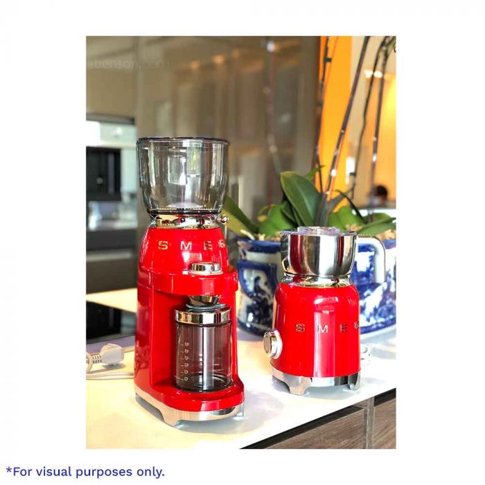 smeg coffee grinder red