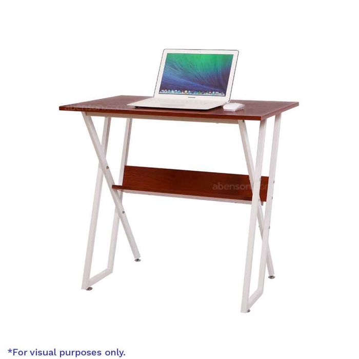 cherry colored computer desk