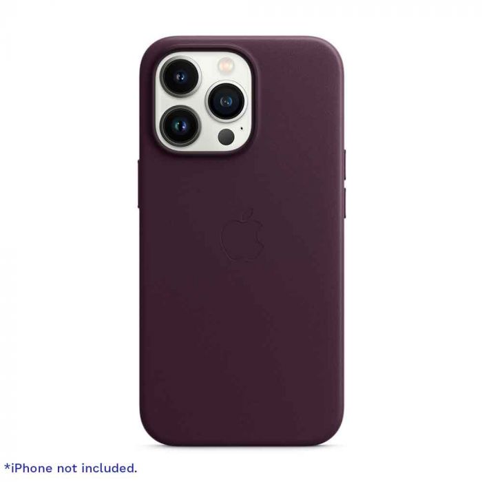 iphone 13 mini leather case dark cherry