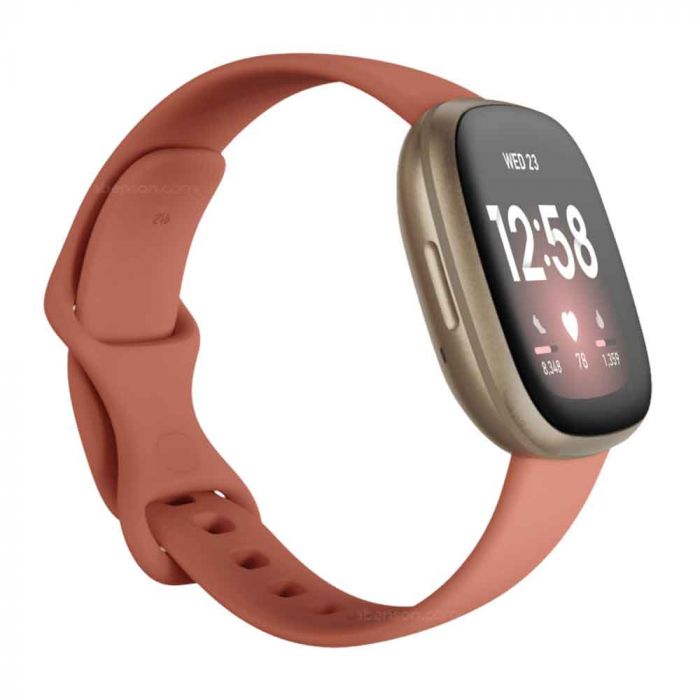 Fitbit Versa 3 Health & Fitness Smartwatch - Pink Clay/Soft Gold