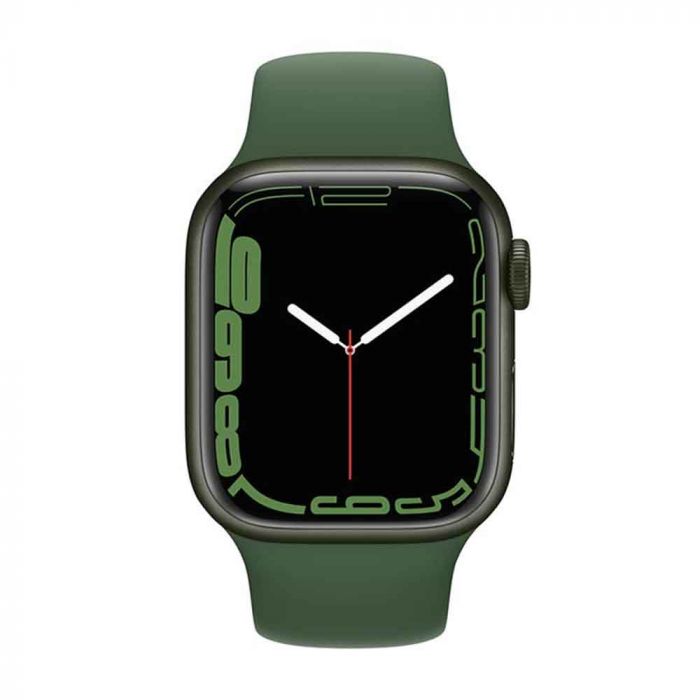 Apple Watch Series 7 GPS Green 41mm Aluminum Case with Clover
