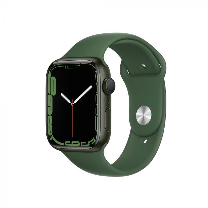 Apple Watch Series 7 GPS Green 45mm Aluminum Case with Clover