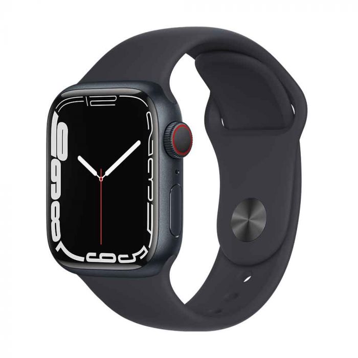 Apple Watch Series GPS Cellular 41mm Midnight Aluminum Case with  Midnight Sport Band Smartwatch Wearables Mobile
