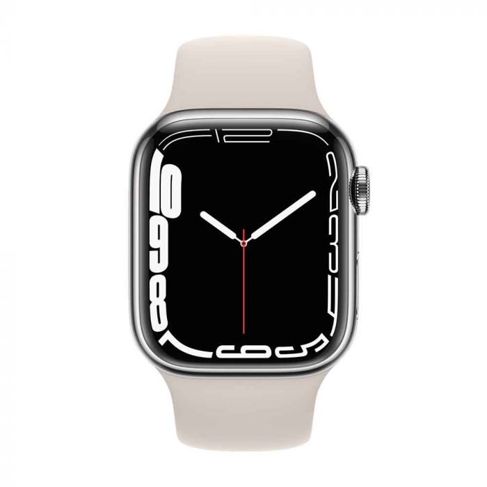 Apple Watch Series 7 GPS + Cellular 41mm Silver Stainless Steel 