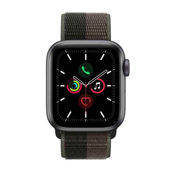 Apple watch space gray aluminum case with black sport loop online