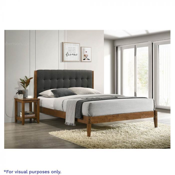 Einfach Queen Platform Bed Frame With Upholstered Wingback