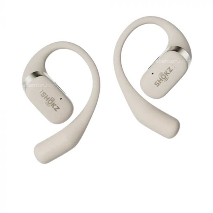 Shokz OpenFit Beige Wireless Earbuds | Personal Audio | Computers 