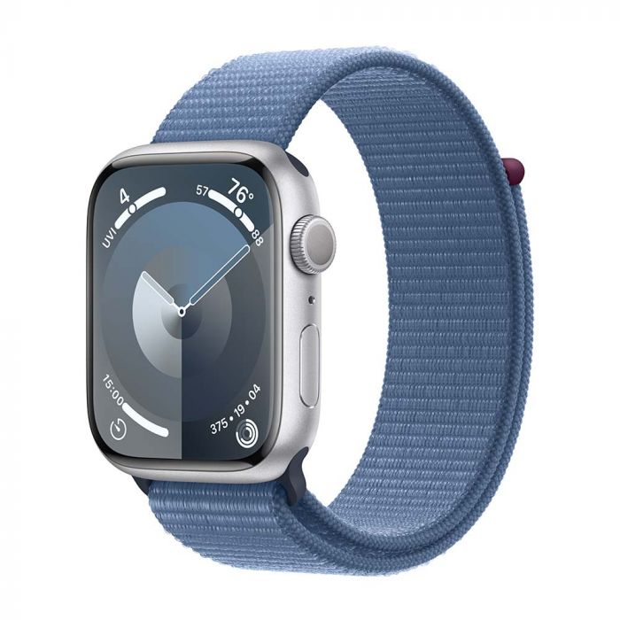 Apple Watch Series 9 GPS Silver 45mm Aluminum Case with Apple Watch Series 9 GPS Silver 45mm Aluminum Case with