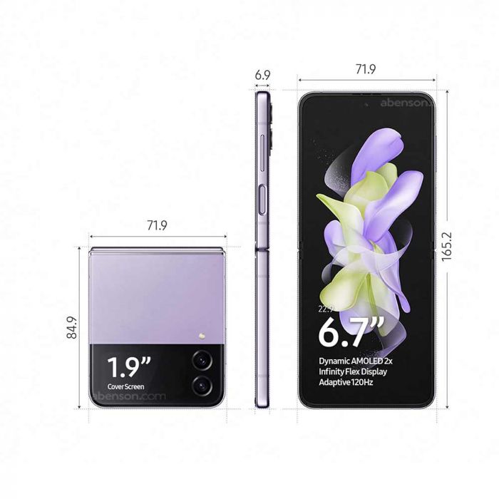 Samsung Galaxy Z Flip4 (8GB + 256GB) Bora Purple Smartphone