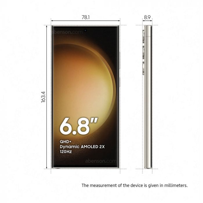 Samsung Galaxy S23 Ultra (12GB + 256GB) Cream | Mobile | Abenson.com