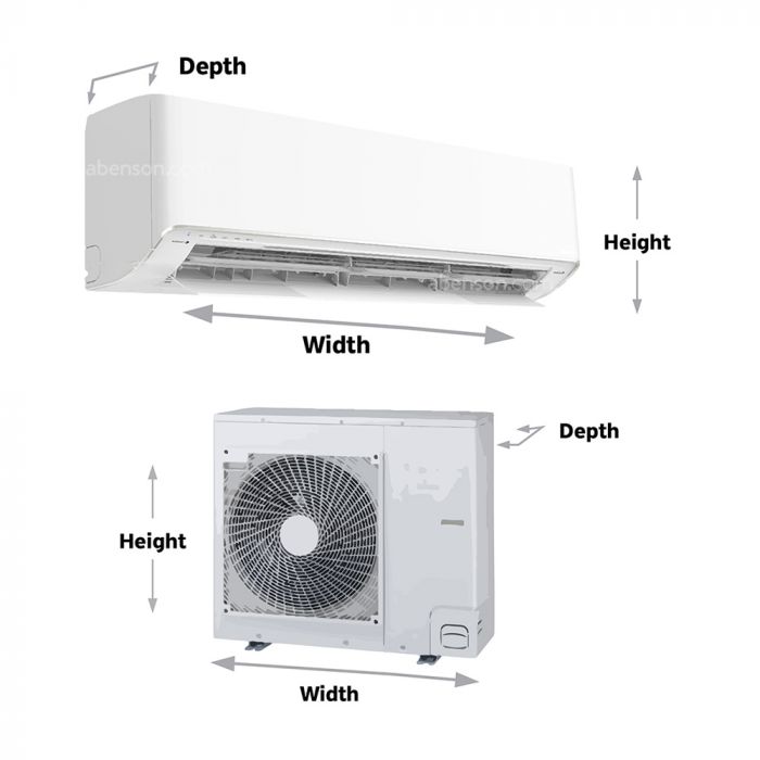 split type aircon watts