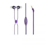 Promate Retro Purple Anti-tangle Fabric Bracelet Style Headset