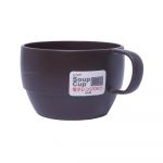 HOME VALUE Plastic Soup Cup Brown