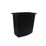 Sterilite Vanity Wastebasket S1022 Black Trash Can