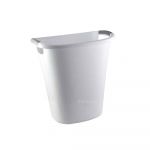 Sterilite Oval Wastebasket S1068 Clear Trash Can