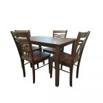 Homeplus Lorie Wenge 4-Seater Dining Set