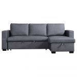 abensonHOME Holly 3-Seater Sofa Bed Slate